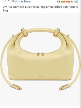 JW PEI Ellie Top-Handle Bag in Lemon Cream